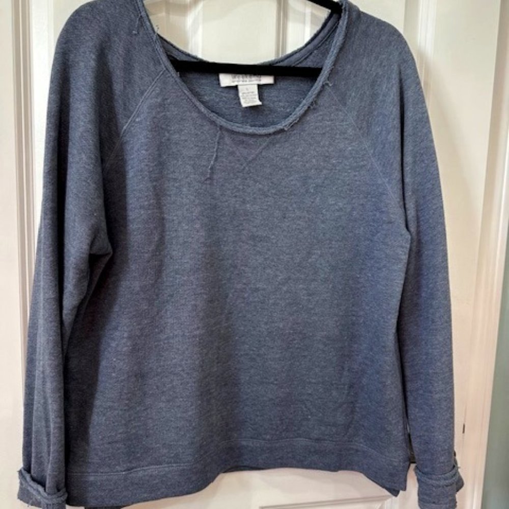 Distressed/cropped sweatshirt